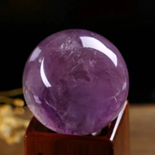 Transport gratuit 40 mm violet cristal natural