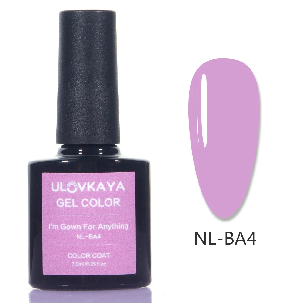 ULOVKAYA 7.3 ml Sclipici UV Gel lac de Unghii Lactate Culori Unghii Gel Paiete Pentru Unghii de Design de Bază de Top Coat Gel de Unghii Lacuri
