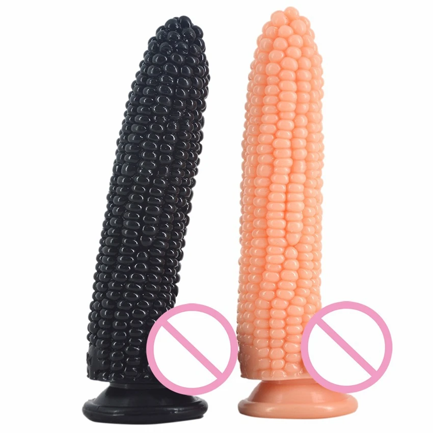 Unisex! Mare De Porumb Dildo Cu Ventuza De Sex Feminin Masturbari Penis De Sex Masculin, Prostata Pentru Masaj Anal Plug Adult Produse Sex Shop