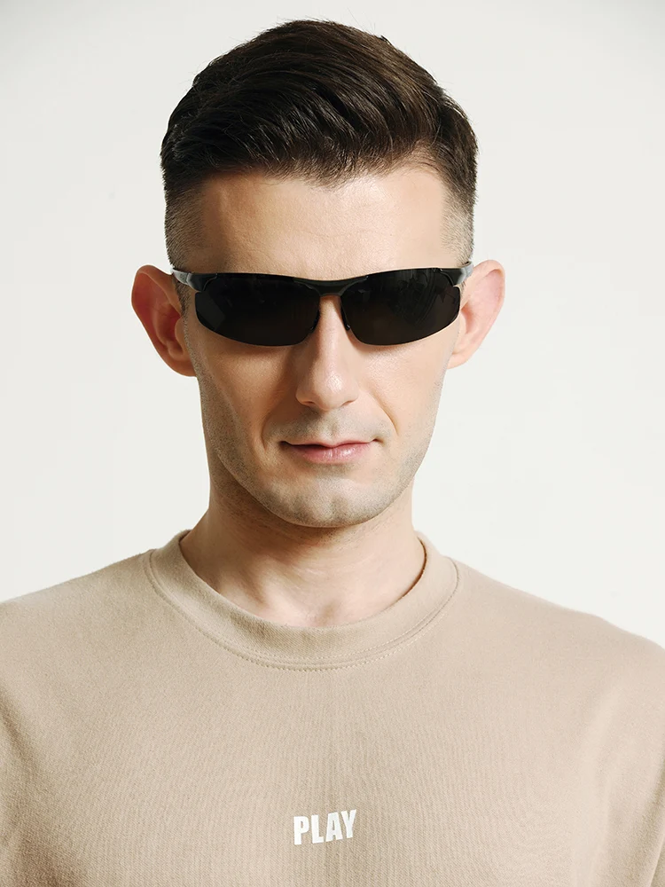 Unisex Ochelari de Conducere de Noapte Viziune ochelari de Soare Polarizat Titan Pescuit Ochelari Vintage Ochelari de Soare Oculos Nici un Caz 8003C2