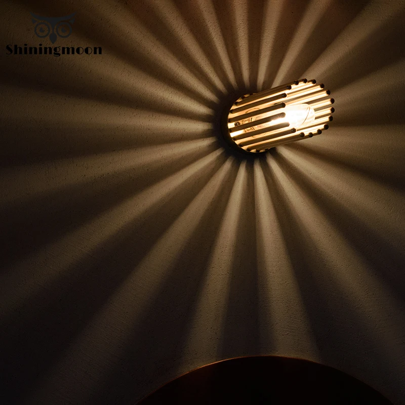 Vintage CONDUS de Cupru Lampă de Perete de Aur Tranșee de Perete Lampă de Noptieră Restaurant, Sala de Mese Culoar, Coridor de Perete de Lumină Bar Vanitatea Lumina