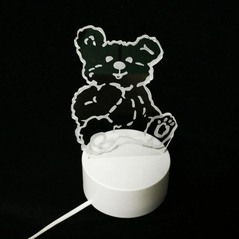 Vizualizare 3D Lampa Mici Drăguț și Minunat 3D USB Lampa de Birou Lumina de Noapte _WK
