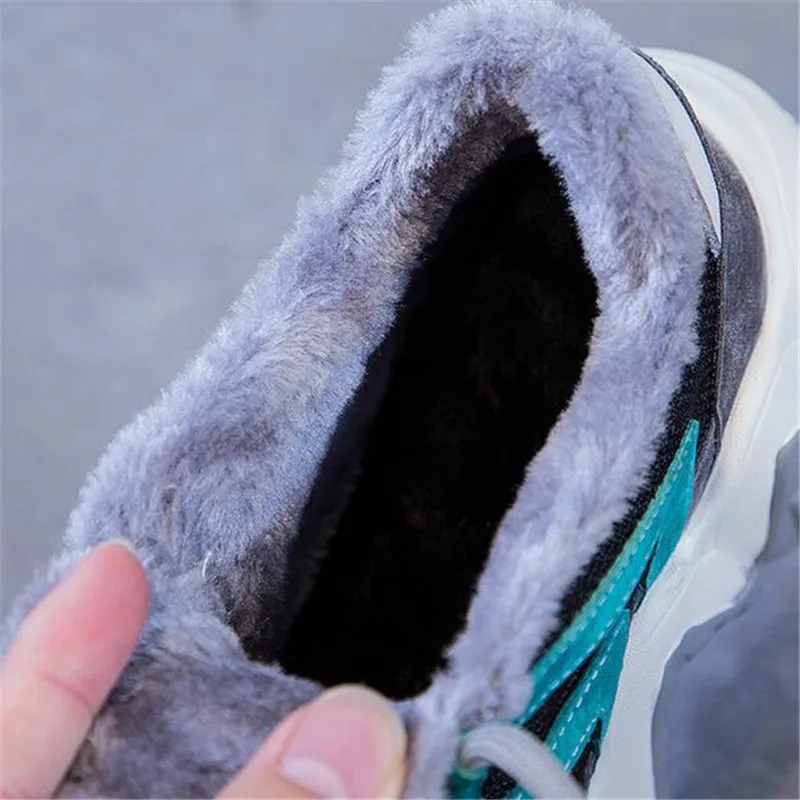 Vrajă Nouă Culori De Îmbinare A Ochiurilor De Plasă Din Piele Pantofi De Iarna Adidași De Moda Pantofi Platforma Creșterea Numărului De Femei Pantofi De Cald Pantofi De Zăpadă