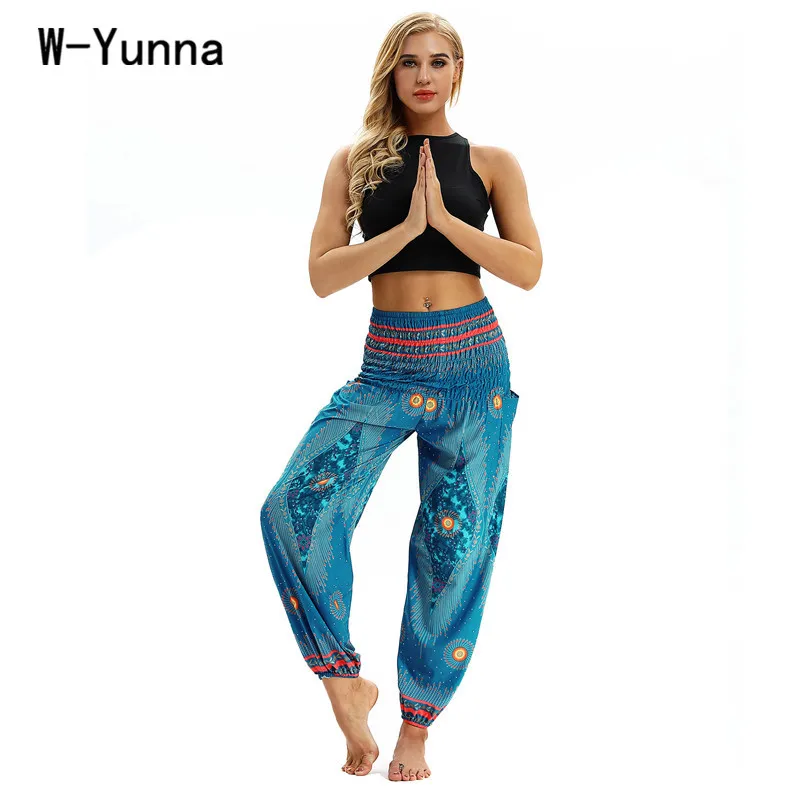 W-Yunna Vara Imprimare Geometrice Femei Streetwear Largi Pantaloni Harem De Moda Liber Largi Picior Talie Mare Antrenament Pantaloni 5 Culori