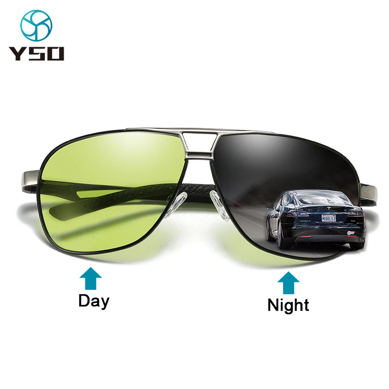 YSO 2020 Fotocromatică ochelari de Soare Pentru Femei Barbati Polarizati Protecție UV400 Mașină de Ochelari Pentru Conducere de Noapte Viziune Ochelari de Soare 8521