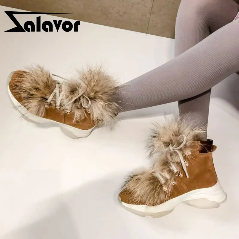 ZALAVOR Real din Piele Femei Cizme de Zăpadă de Moda Adidas Blană Cald Casual Boot Doamna de Pluș de Iarnă Pantofi pentru Femeie pantofi la comandă Dimensiune 35-39