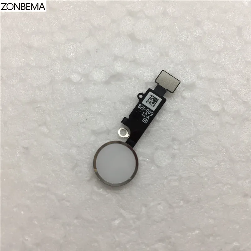 ZONBEMA 10buc/lot de Înaltă calitate Acasă buton cu Cablu Flex Panglică de asamblare Pentru iPhone 7 8 Plus De 4.7
