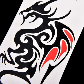 1buc Transfer de Apă Fals Impermeabil Tatuaj Temporar Autocolant Om Dragon Flash Tatuaje Totem 10.5*6cm