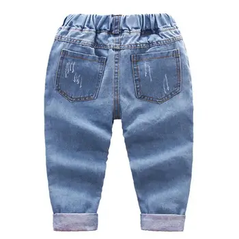 2020 Rupt blugi pentru copii copilul blugi copii baieti blugi denim copii blugi de moda pentru baieti casual pantaloni din denim 2-6Y