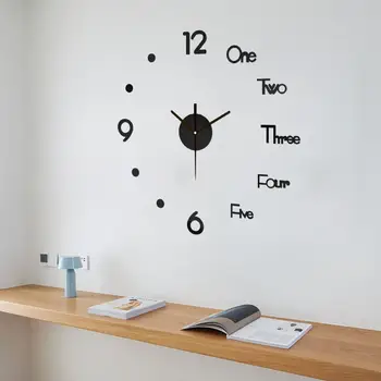 Acrilice Ceas de Perete DIY Simplu Acasă Tăcut Camera de zi Dormitor Ceas