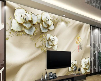Beibehang papier peint Personalizate boutique high-end relief flori tapet 3d TV de perete de fundal tapet pentru pereți 3 d