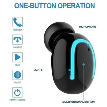 Buyincoins Mini Adevărat Wireless In-Ear Stereo Bluetooth V5.0 Căști Auriculare Pentru Telefonul Mobil #293402