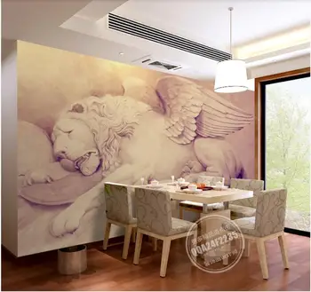 Foto personalizate 3d tapet Relief leu, aripi de zbor fundal tv living home decor 3d picturi murale tapet pentru pereți 3 d