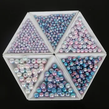 New Sosire Alege Dimensiunea 4.6.8.10.mm Multicolore din Plastic ABS Liber Pearl Margele Perle Rotunde Pentru Bijuterii DIY Meserii