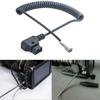 Pocket Cinema Camera ABS Cablu de Alimentare Flexibil D Apăsați Pentru a BMPCC 4K 2 Pin Durabil Practice 14.8 V Sârmă de arc de Siguranță Spiralat Portabil