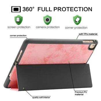 Smart case Pentru iPad Pro 12.9 2018 3-a generație cu Suport Creion Stand de Somn/Wake Auto husa de Protectie+ecran protector