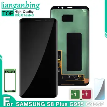 Super AMOLED LCD S8 Plus G955 G955F G955A G955T Display Testat de Lucru Atingeți Ecranul cu un Cadru de Asamblare Pentru Samsung Galaxy lcd