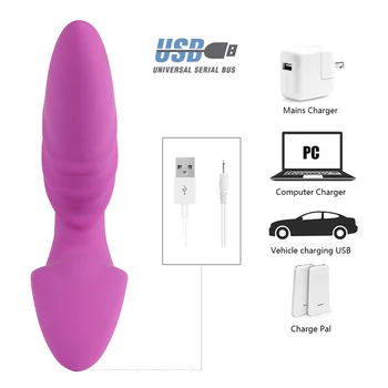 Telecomandă fără fir Vibrator Anal Plug Anal Jucărie Sexuală pentru Femei Prostata Masaj Butt Plug G spot Stimulator Produse pentru Adulți