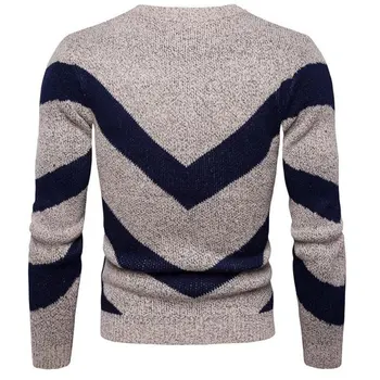 Yufeiyan 2019 casual, o-neck mens pulovere de iarnă gri pulover pulovere barbati stil britanic mozaic slim fit pulover tricotat barbati